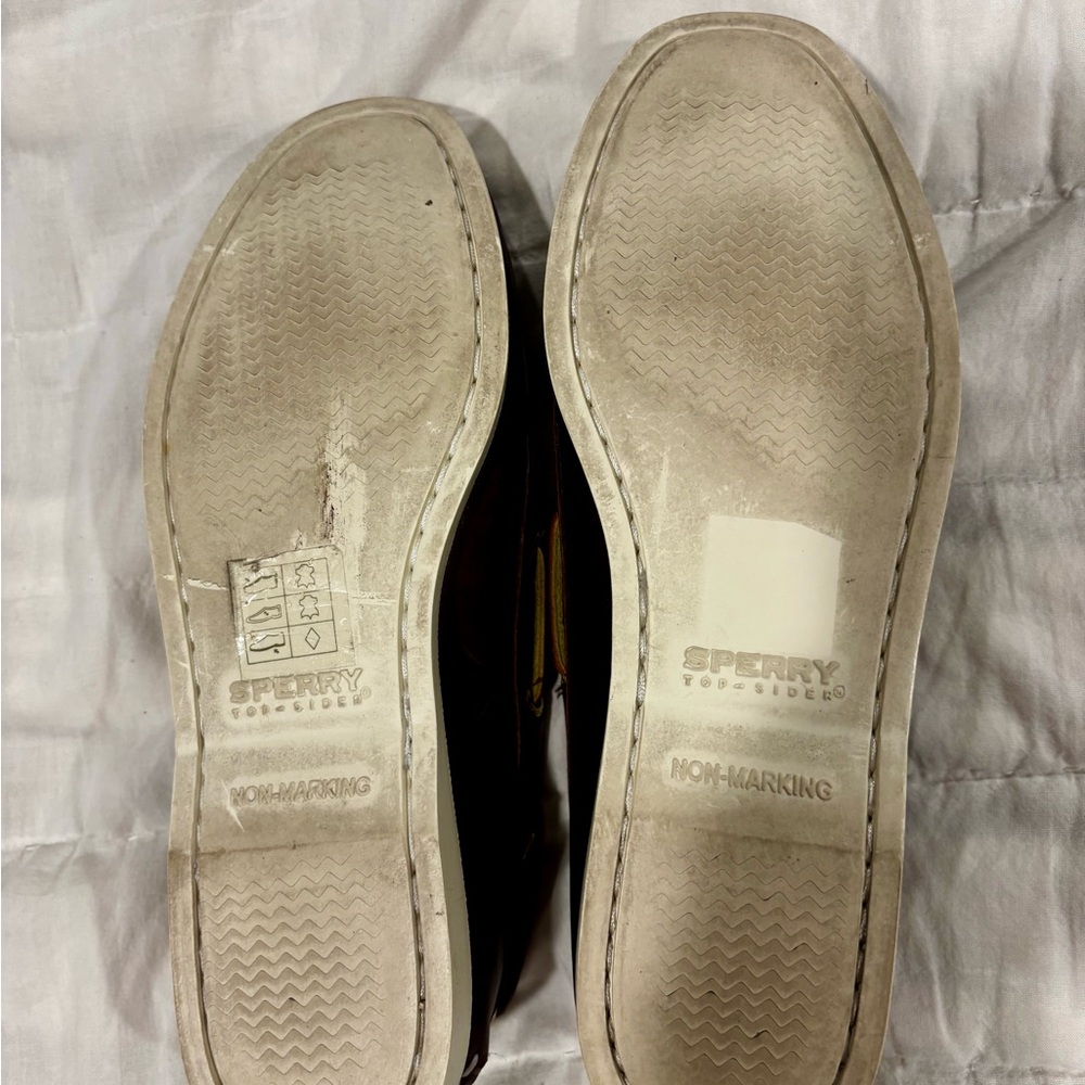 Sperry Brown Leather Boat Shoes - Picture 5 of 6